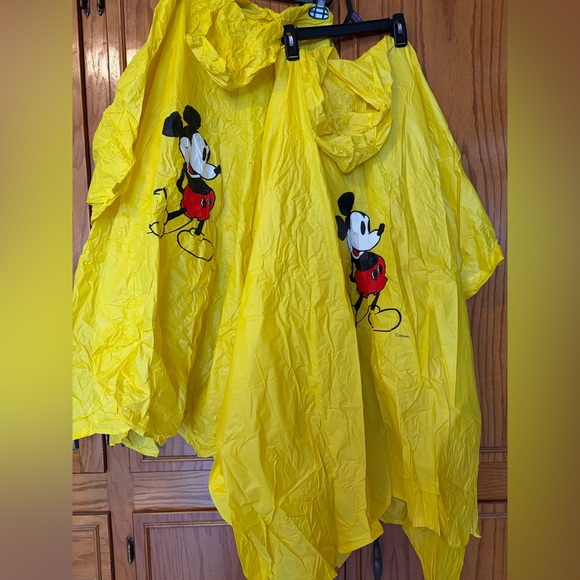 Disney Jackets & Blazers - Two vinyl Mickey Mouse Disney World rain ponchos